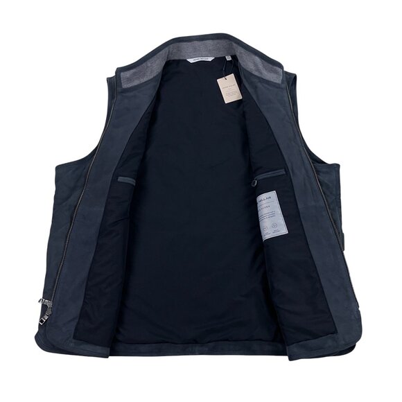 Peter Millar Crown Essex Suede Vest Quilted Jacket Mens XXL Galaxy Gray NWT - Picture 7 of 11